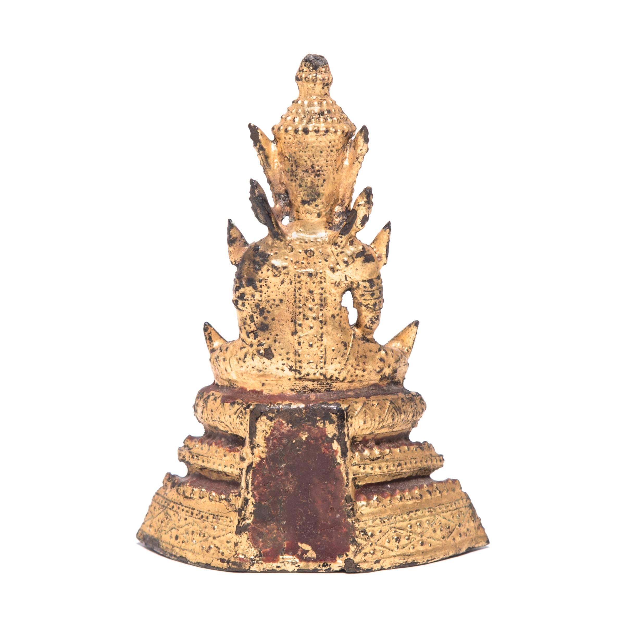 20th Century Thai Gilt Buddha Figure