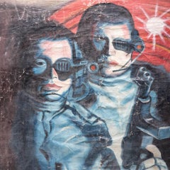 "Universal Soldier" Ghanaian Hand-Painted Movie Poster