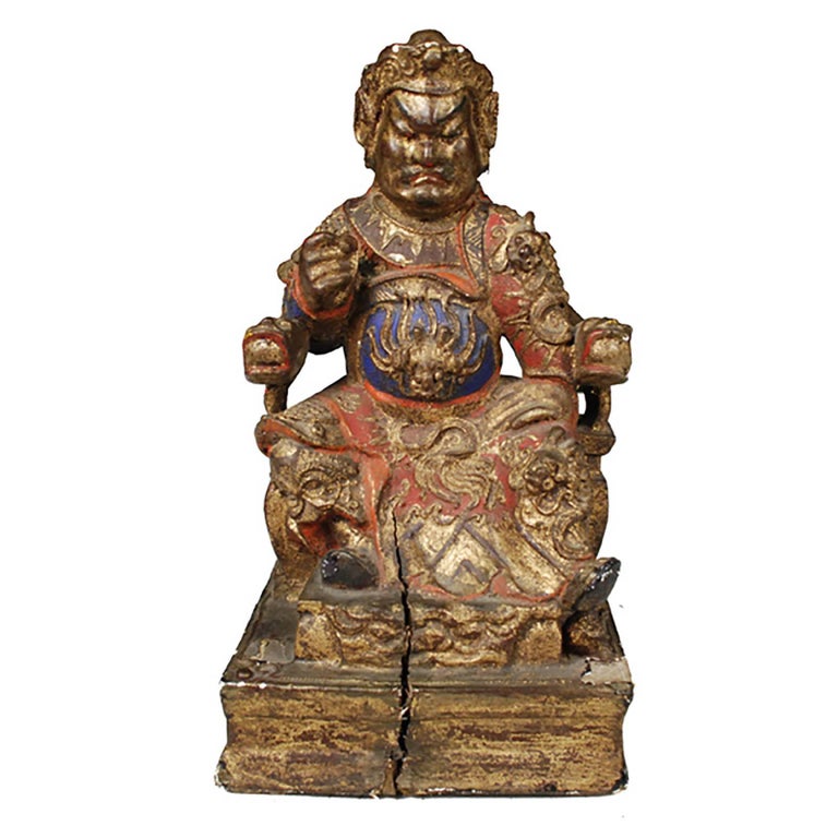 Chinese Buddhist Guardian Deity For Sale at 1stdibs