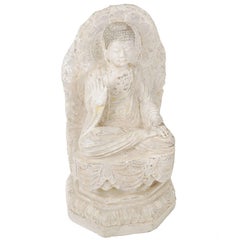 Chinese Buddhist Stele with Seated Sakyamuni