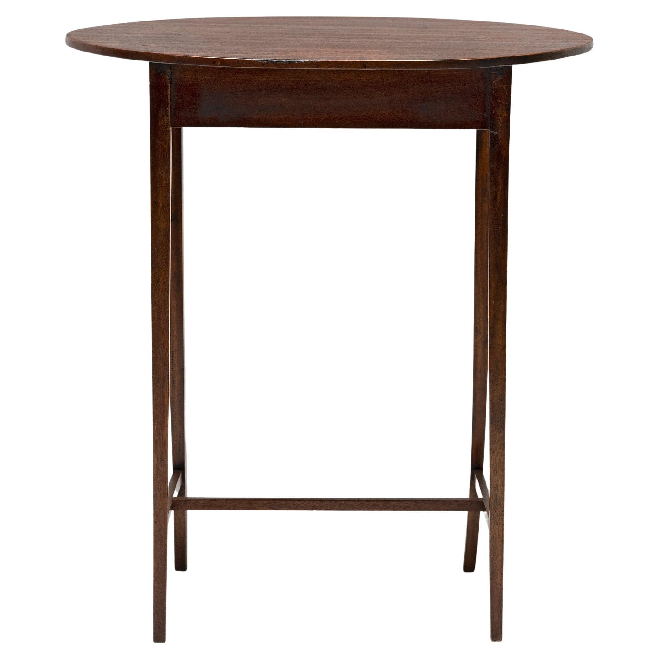 English Oval Side Table For Sale