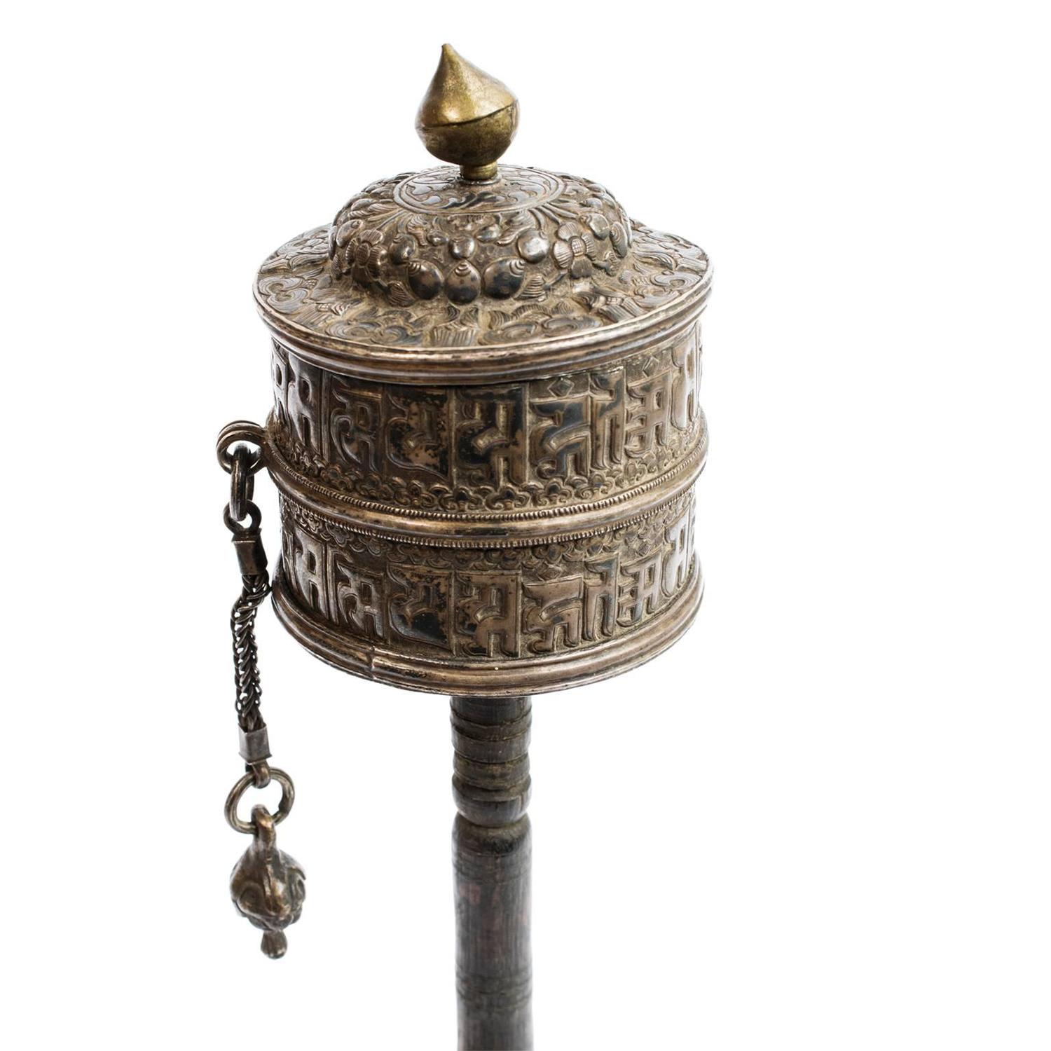 Early 20th Century Tibetan Prayer Wheel at 1stdibs