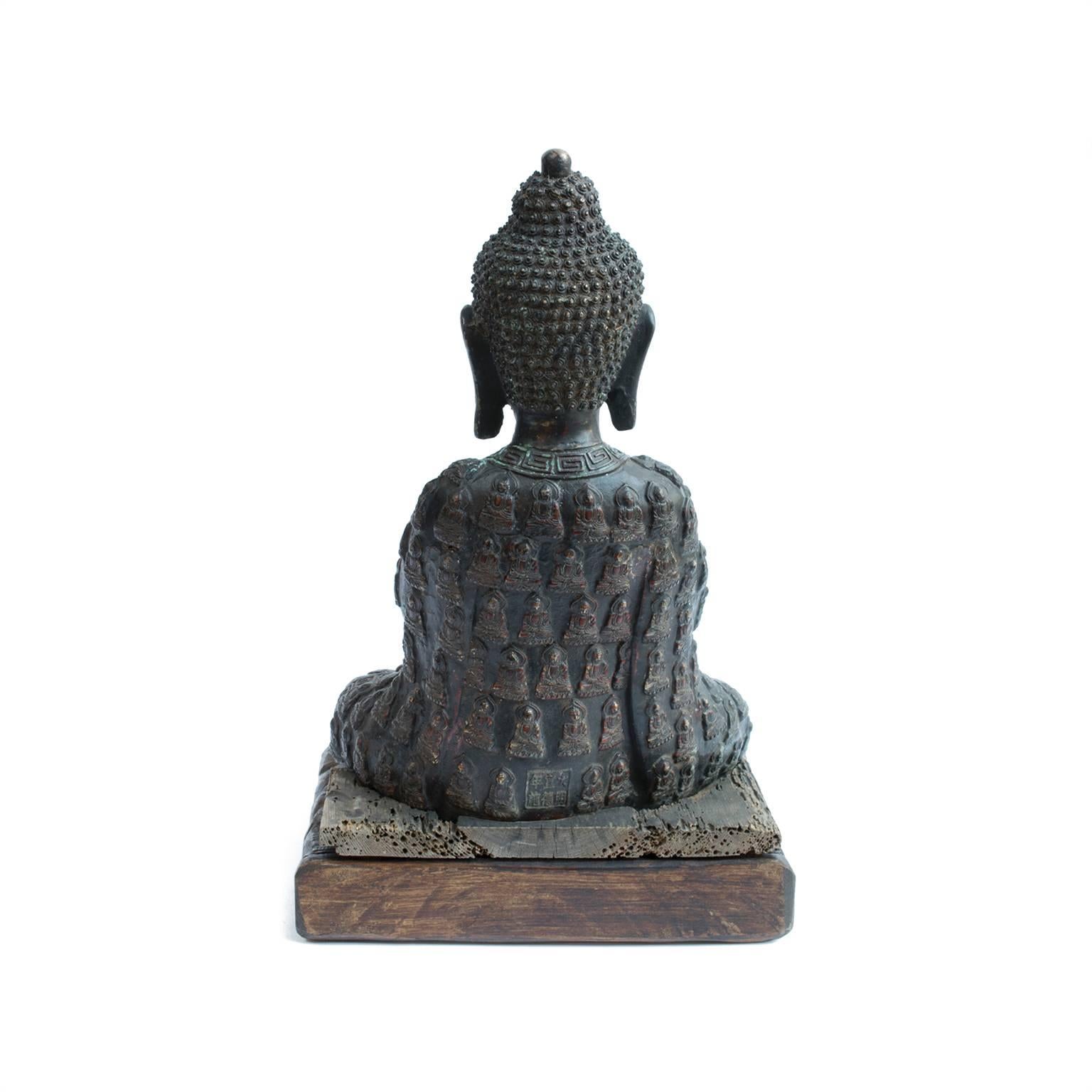 Qing Early 19th Century Bronze Sakyamuni Meditation Buddha