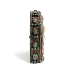 19th Century Tibetan Gua with Turquoise and Coral