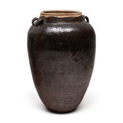 Large Chinese Dark Glazed Wine Jar, 19th Century