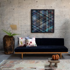 Vintage Japanese Patchwork Throw Pillow