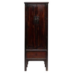 Slender Chinese Noodle Cabinet with Drawer, Early 20th Century