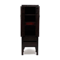 Slender Chinese Dowry Cabinet with Drawers, Early 20th Century