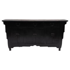 Antique Chinese Stepped Six Door Coffer, Late 19th Century