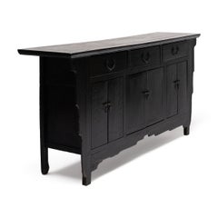 Antique Chinese Stepped Six Door Coffer, Late 19th Century