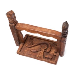 Autel indien ancien dédié à Shiva Linga, début du XXe siècle