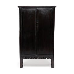 Pair of Grand Chinese Chrysanthemum Cabinets, 19th Century