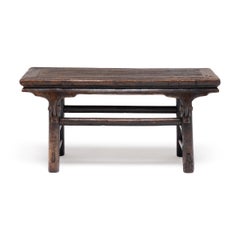 Provincial Chinese Melon Flower Bench, 19th Century