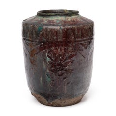 Chinese Turquoise Drip Glaze Vinegar Pot, 19th Century
