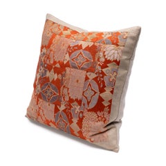 Patchwork Japanese Obi Silk Pillow