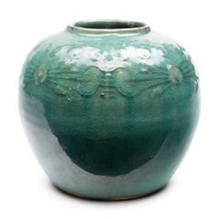 Chinese Jade Glazed Salt Jar