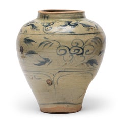 Vaso cinese Ming Ming in bianco e blu, 1550 ca.