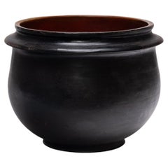 Burmese Black & Red Lacquer Bowl, Early 20th Century