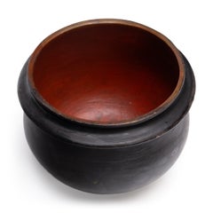 Burmese Black & Red Lacquer Bowl, Early 20th Century