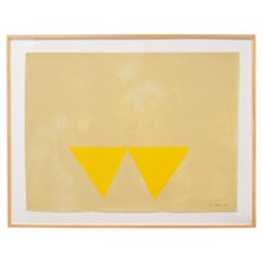 "First Triangles" Abstract Serigraph by William Scott