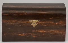 Antique Gaboon Ebony Tea Caddy