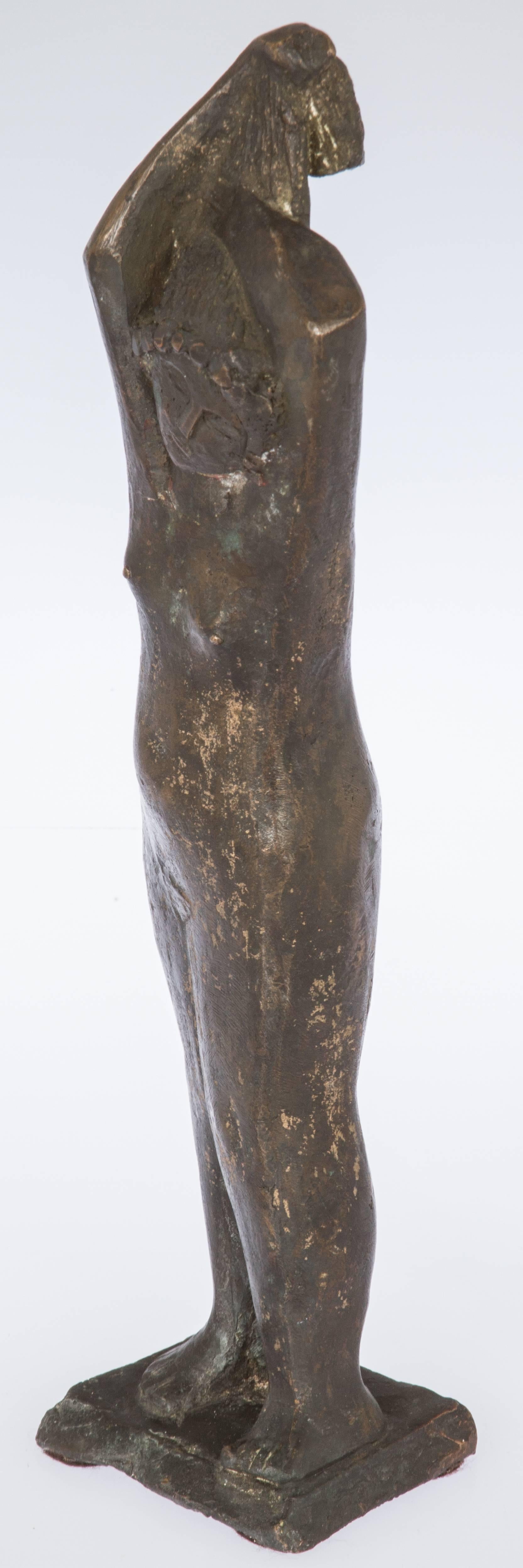 Herman Hohaus Bronze Sculpture of a Woman For Sale 1