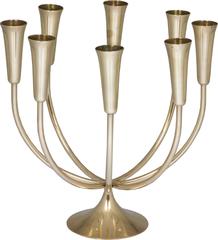 Mid Century Modernist  Brass Candelabrum by Illums Bolighus