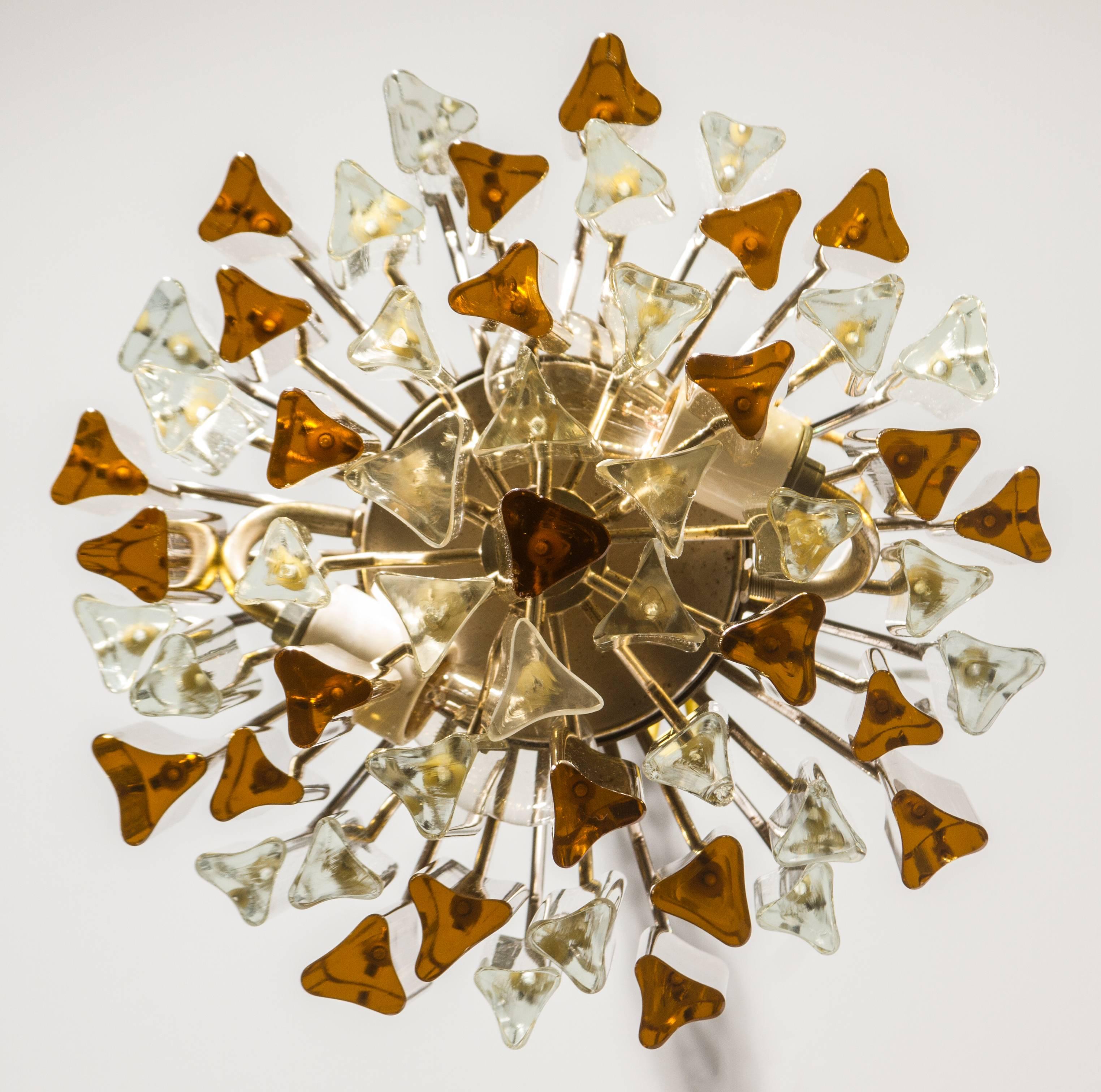 Late 20th Century Mid-Century Venini for Camer Crystal Chandelier For Sale