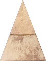 Mid-Century Sculptural Pyramidal Aldo Tura Lacquered Parchment Ice Bucke