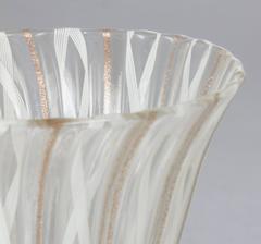 Set of Six Latticino Wine Goblet