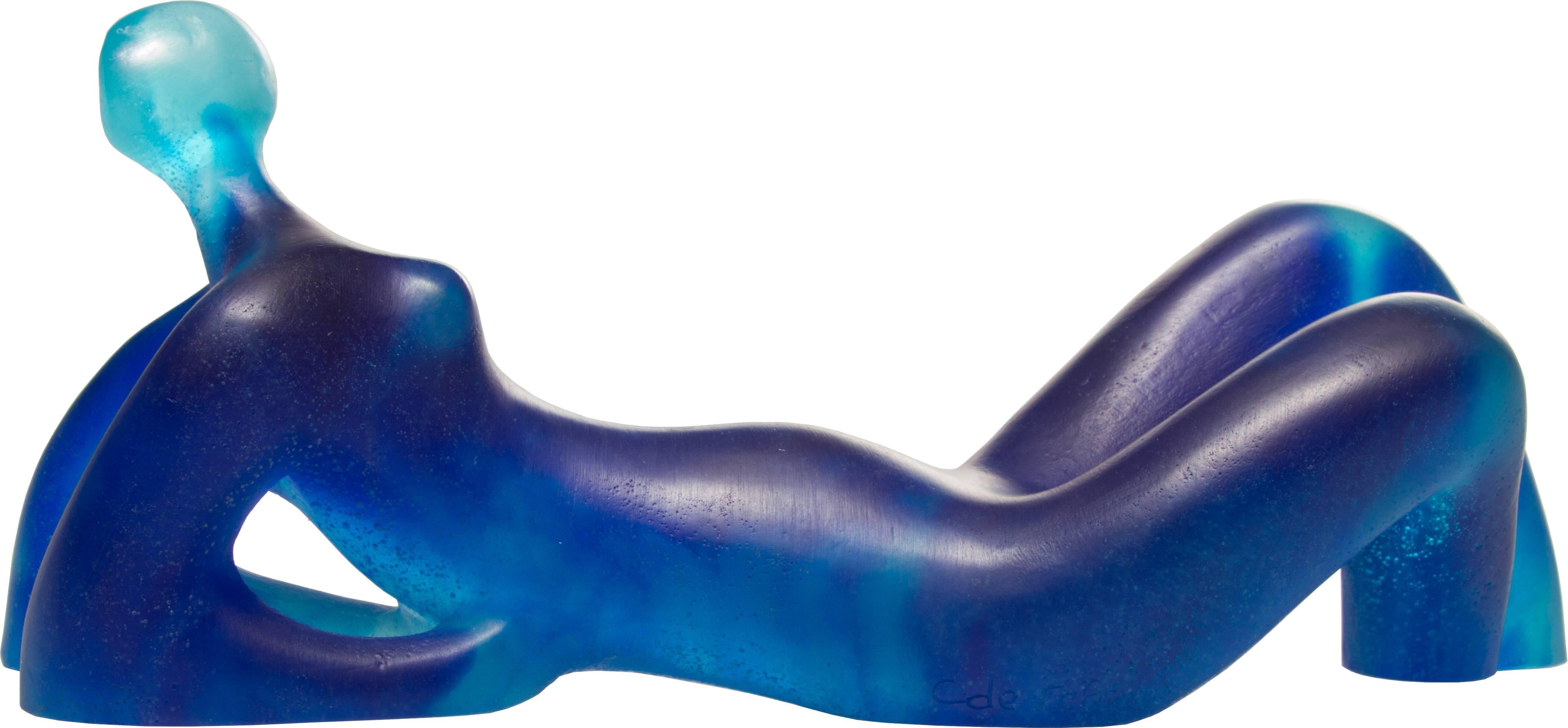 Glass Modernist Daum Nude Femme Figure