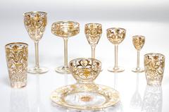 Large and Fabulous Moser Stemware and Table Service