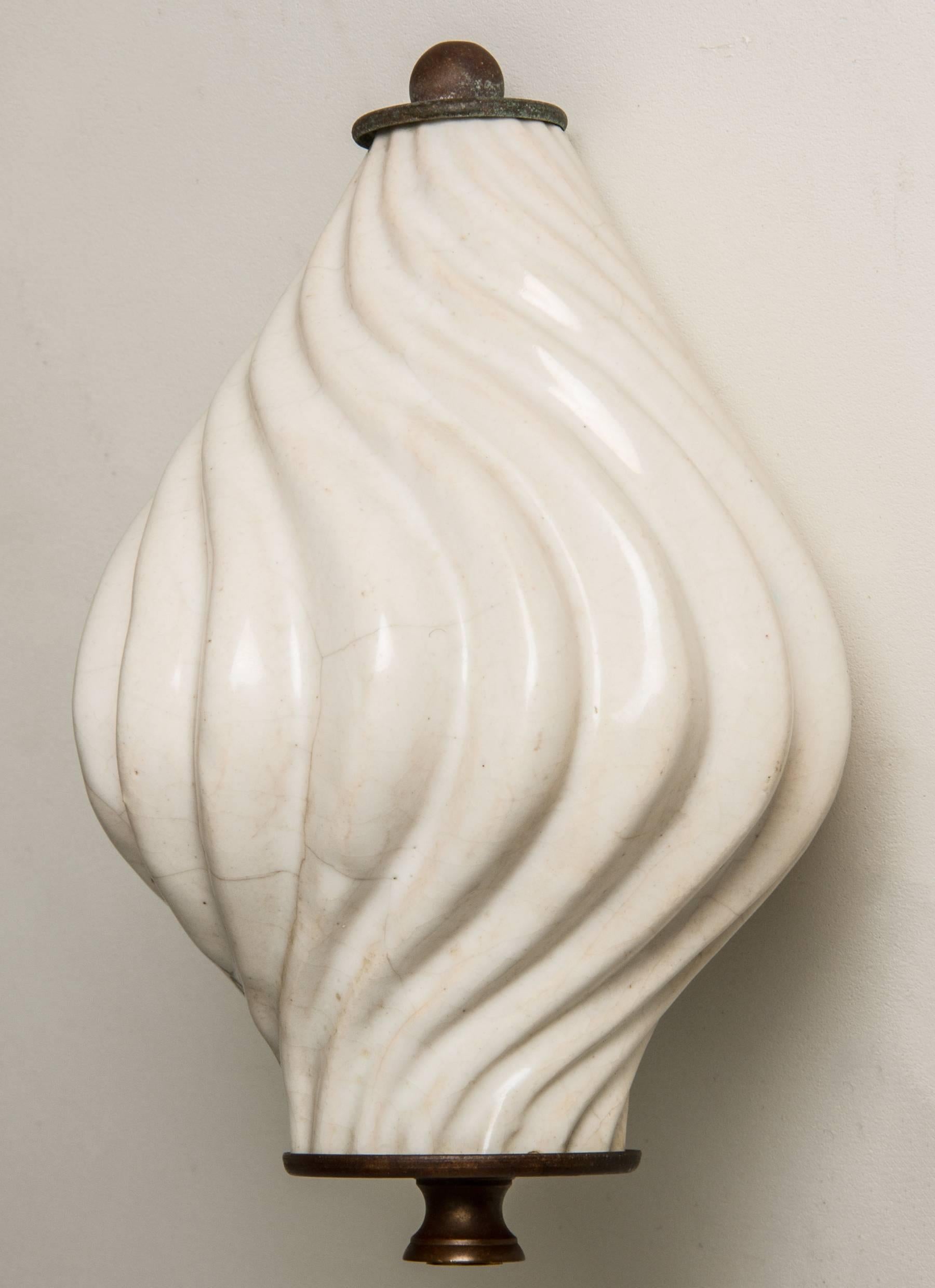 Optical Sculptural Italian Ceramic Lamp 2