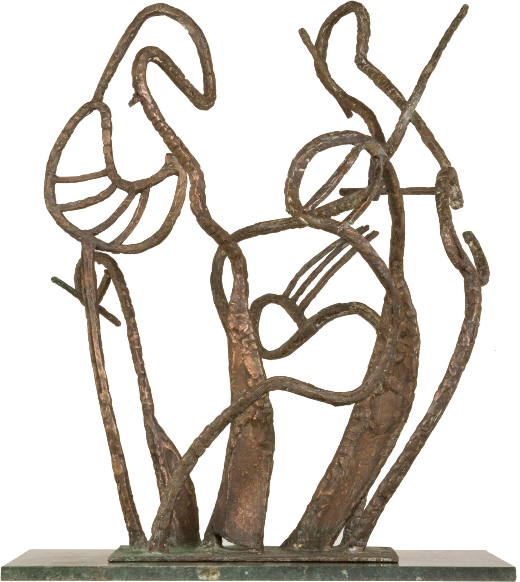 From the Arboreal Series created between 1950-1963, this piece exhibits a lot of movement and is quite beautiful when lit. She was a member of the New Bauhaus School of Design in Chicago and exhibited widely in the United States and throughout