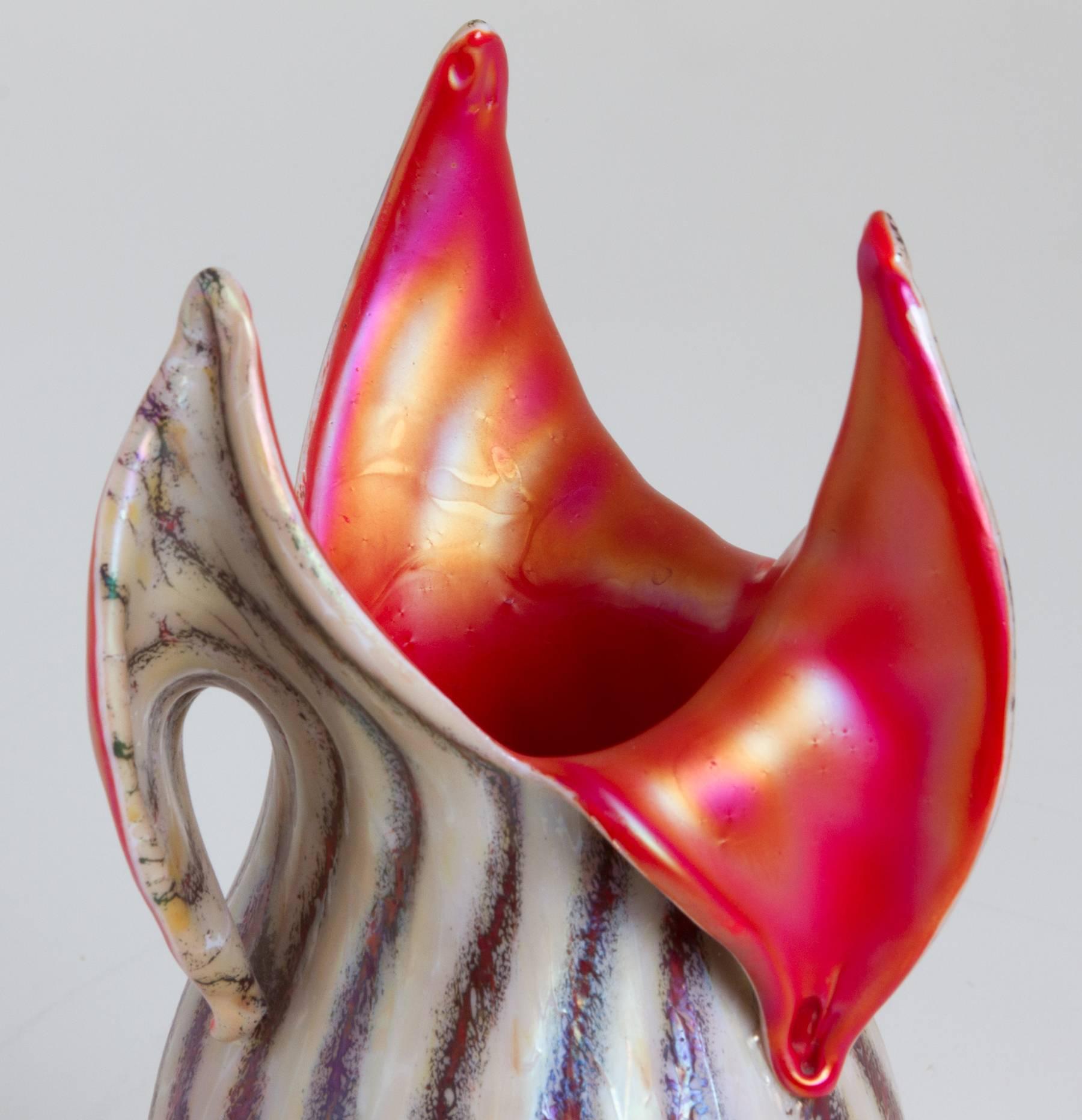 Art Nouveau Kralik Glass Vase For Sale 1