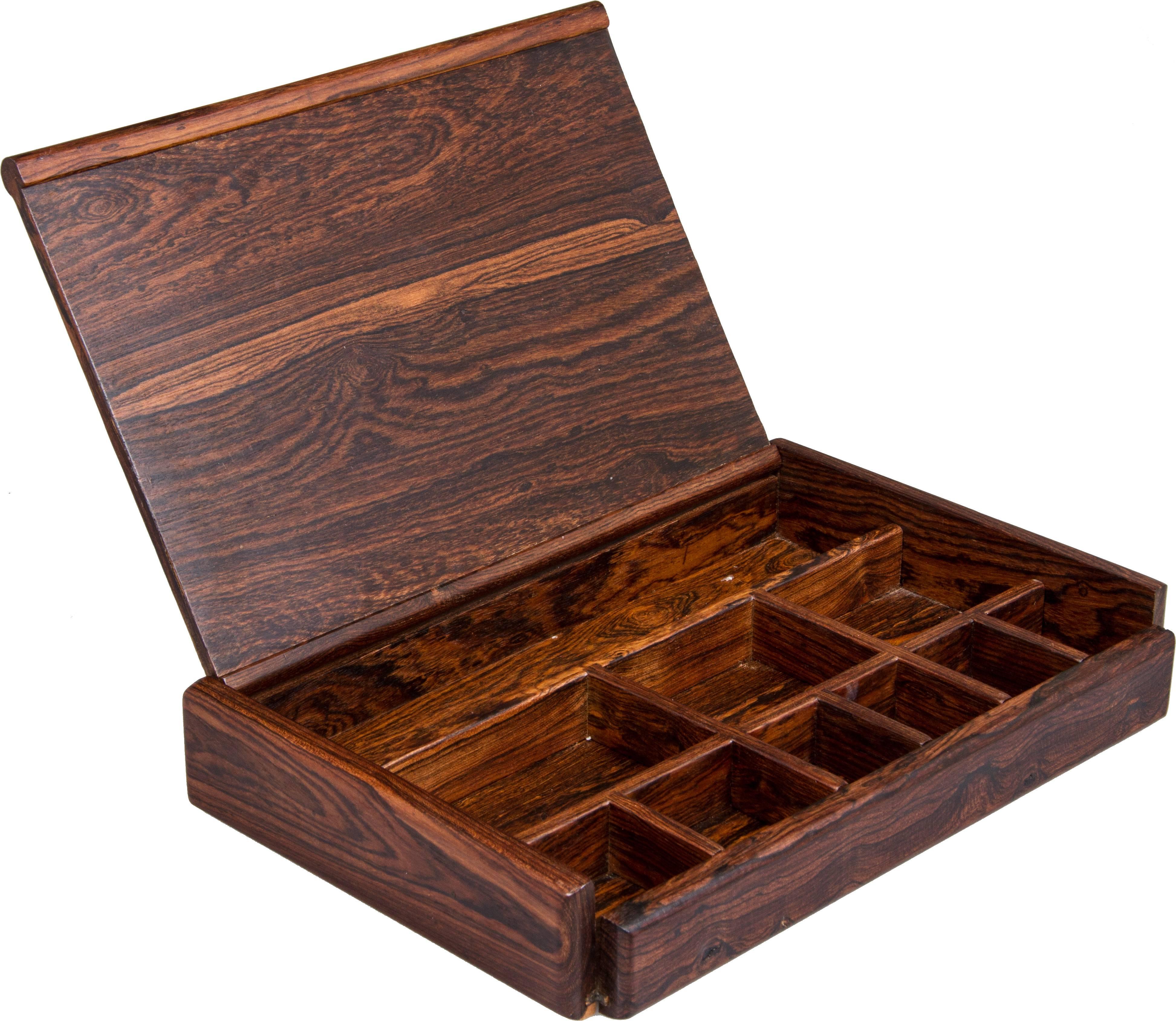 Wood Geometric Optical Gentlemen's Box By Shoemaker For Sale