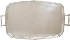 Modernist Midcentury Sterling Silver Serving Tray by Goldsmiths & Silversmiths