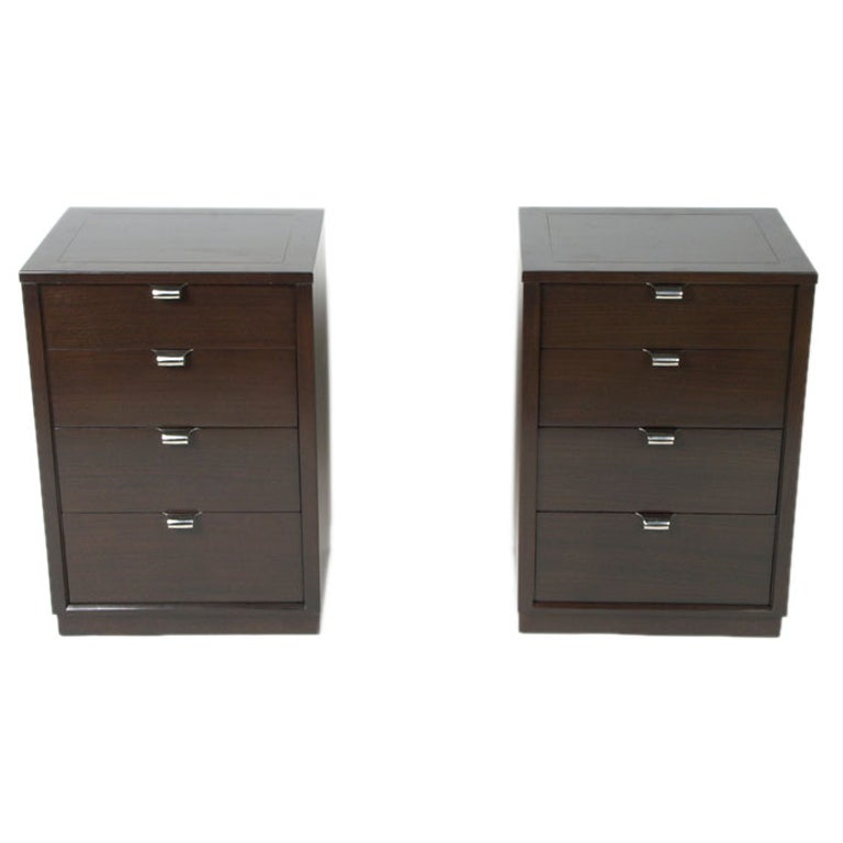 Pair of Edward Wormley for Drexel Precedent Nightstands or Small Chests For Sale