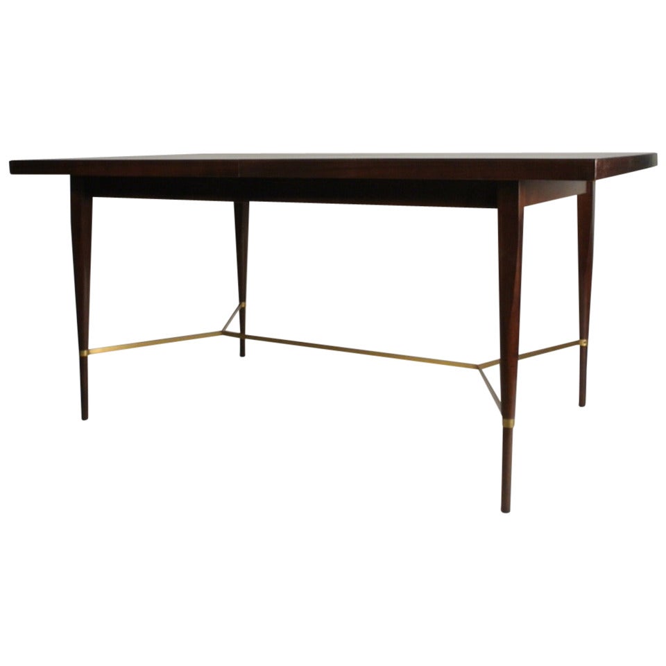 Paul McCobb for Calvin Dining Table with Brass X Cross Support  Pick your Finish