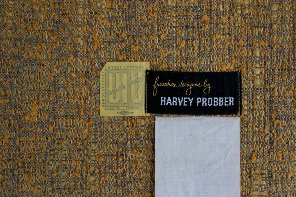 American Harvey Probber Midcentury Tuxedo Sofa, circa 1950s