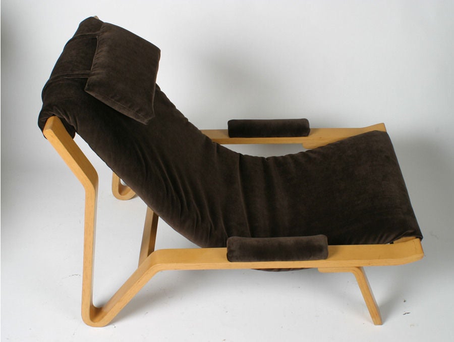 Mid-Century Modern Rare Pair of Harvey Probber Sling Chair, circa 1948 For Sale