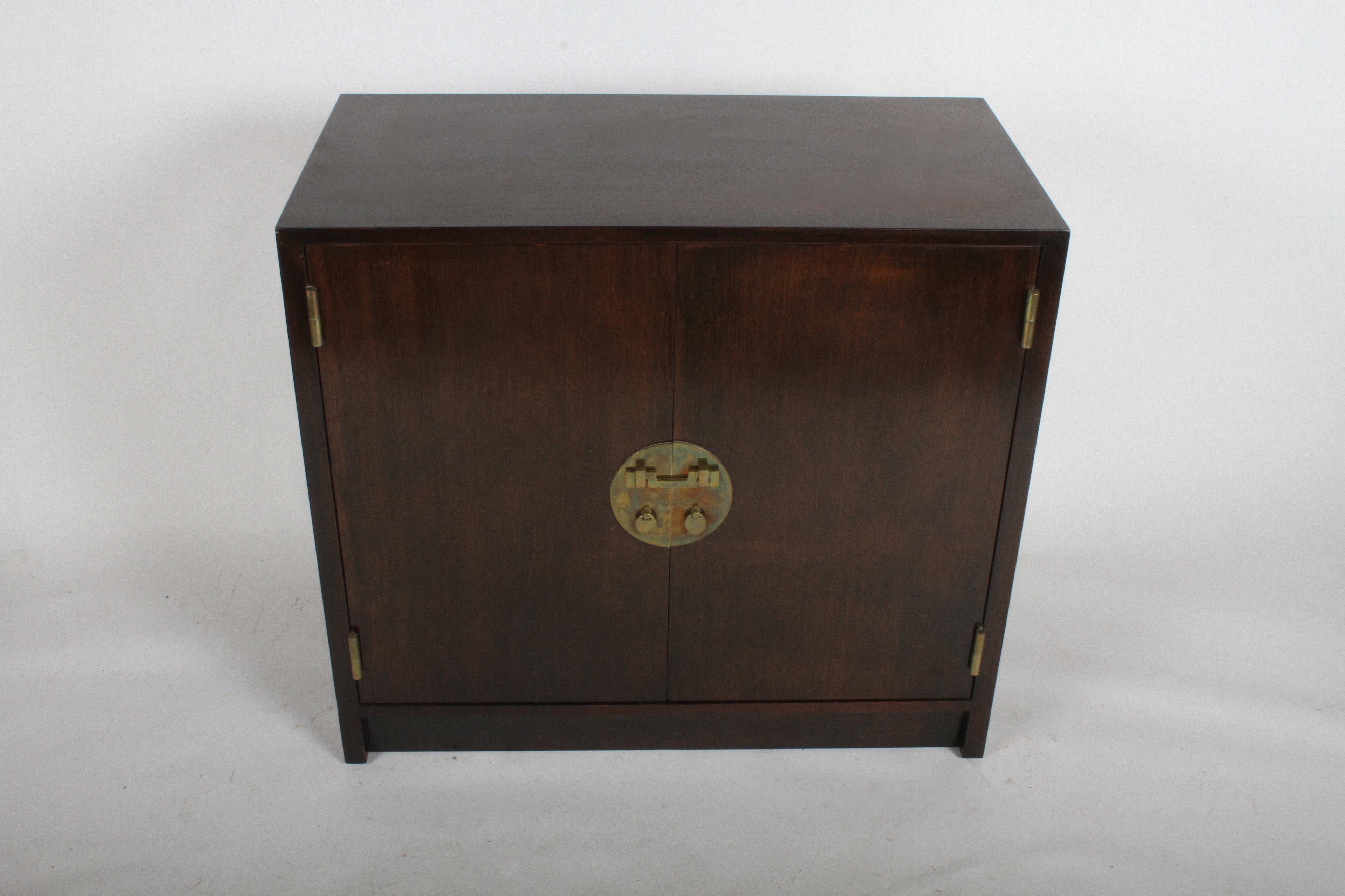 Edward J Wormley For Dunbar Cabinet With Asian Hardware At Edward J Wormley For Dunbar Cabinet With Asian Hardware At 1stdibs