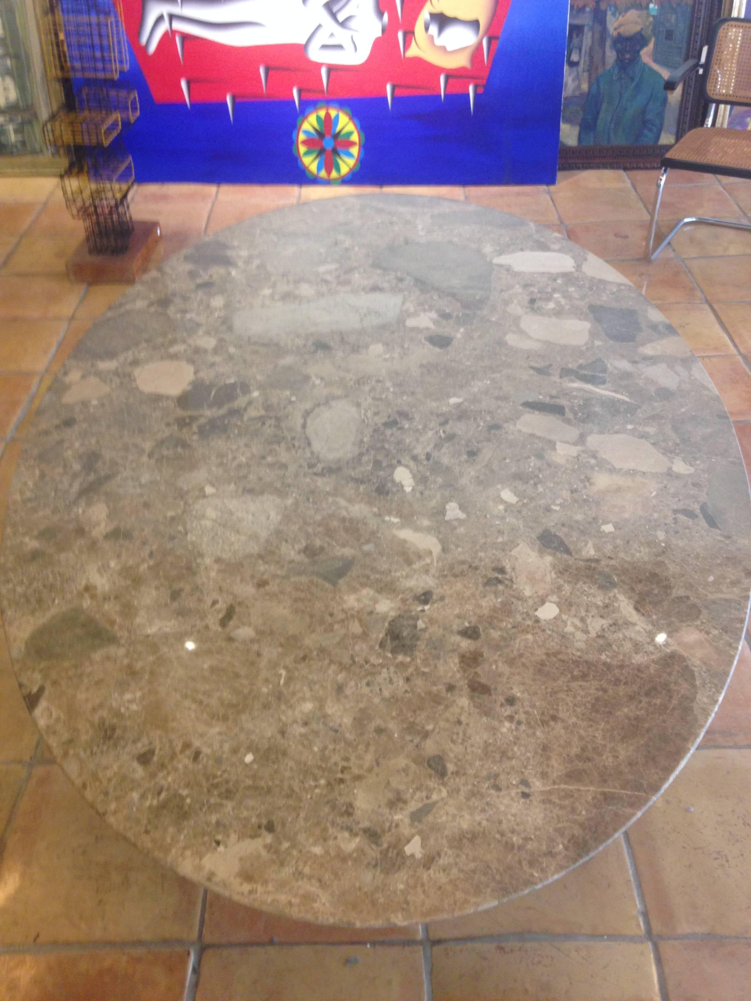 oval marble table top