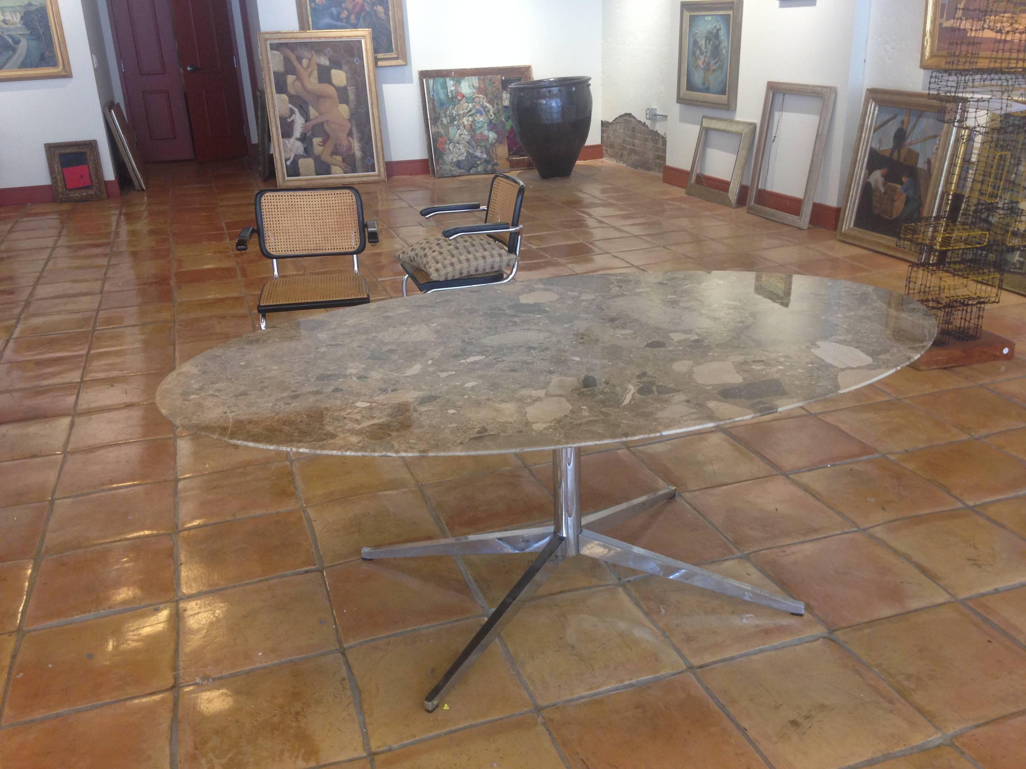 knoll marble dining table