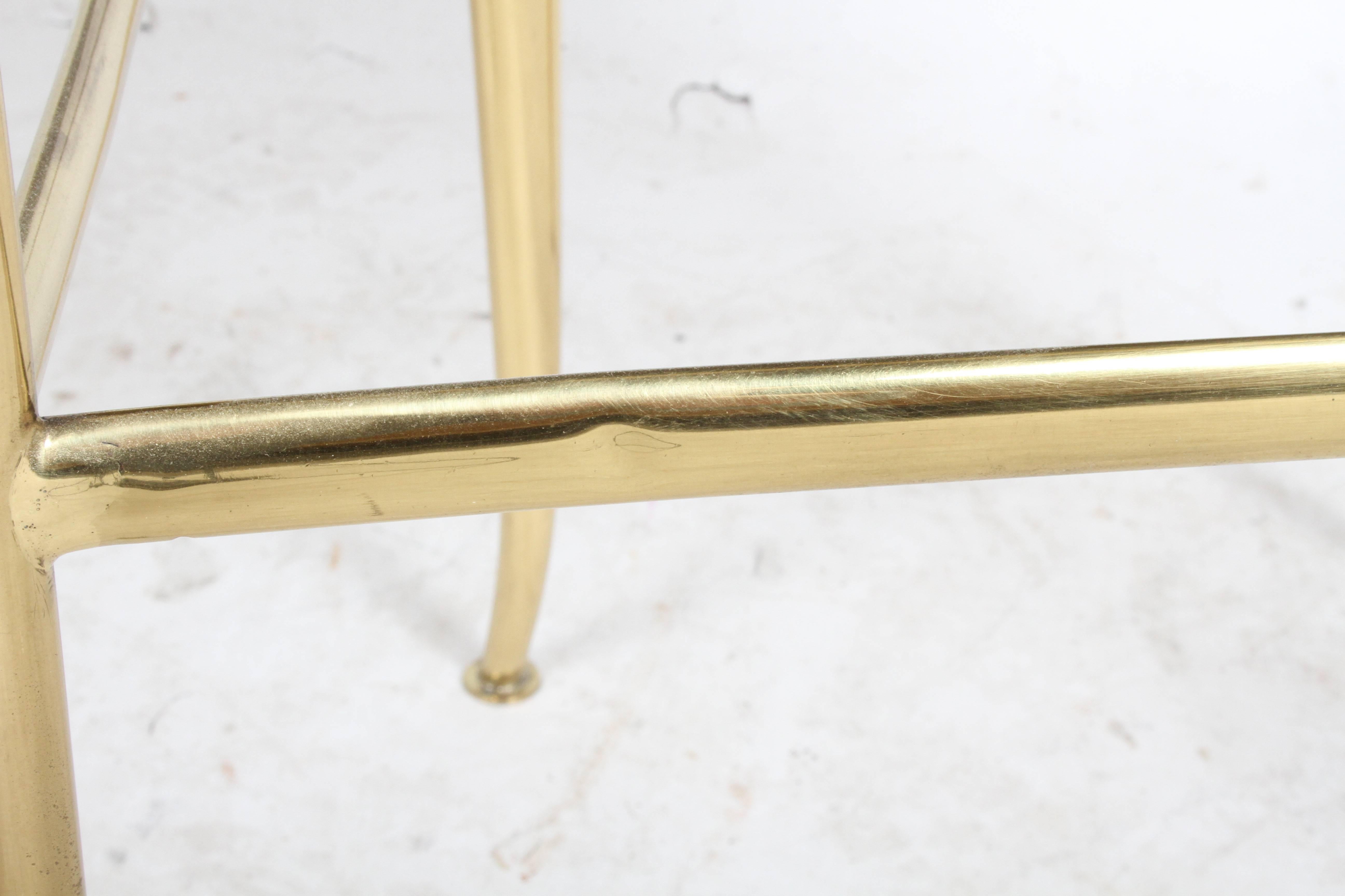 Italian Brass Side or Desk Chair  5