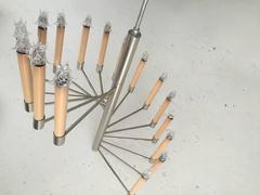 Lightolier Nickel Staircase Light Fixture