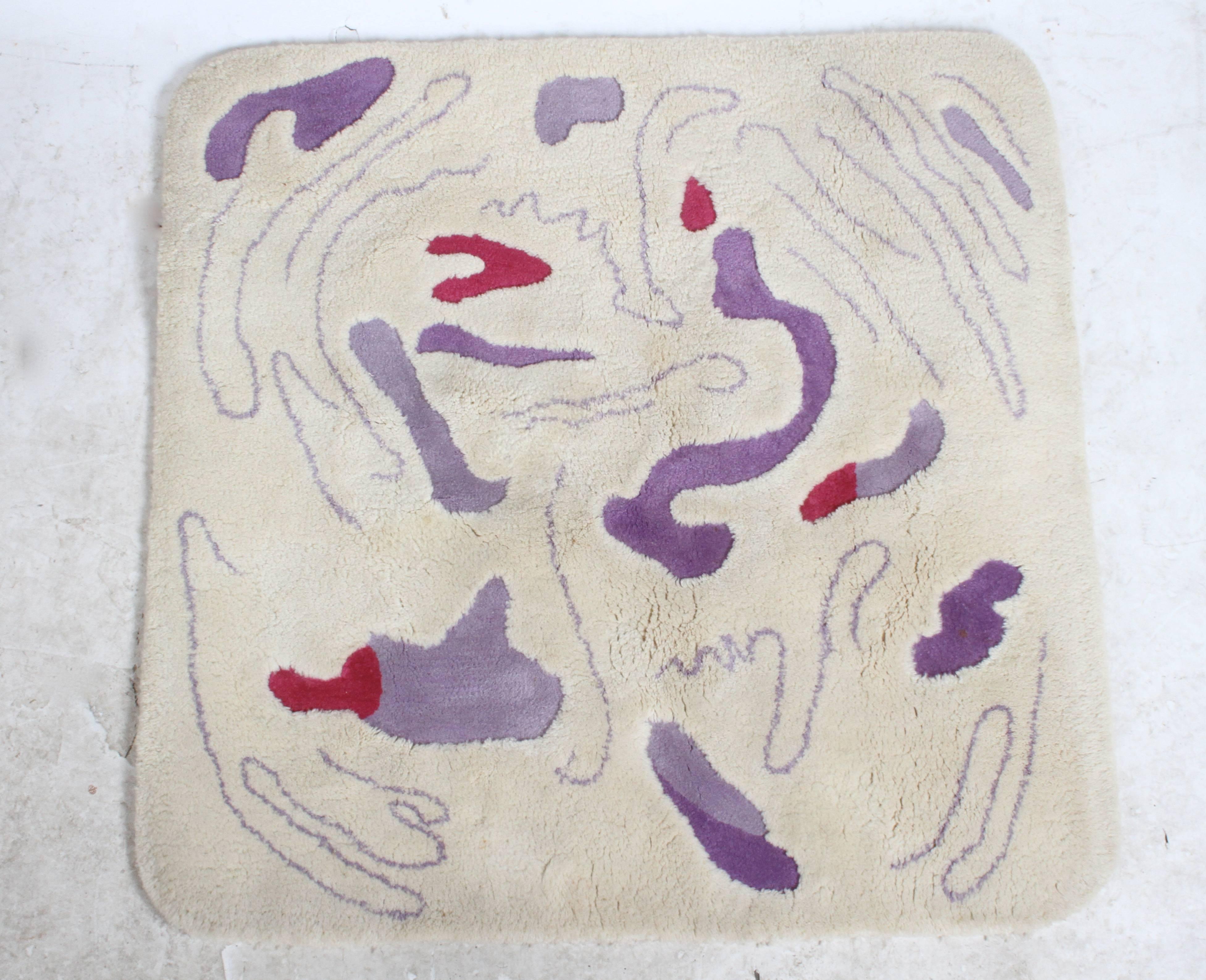 Modernist Edward Field Rug Abstract Design, circa 1985 In Excellent Condition For Sale In St. Louis, MO