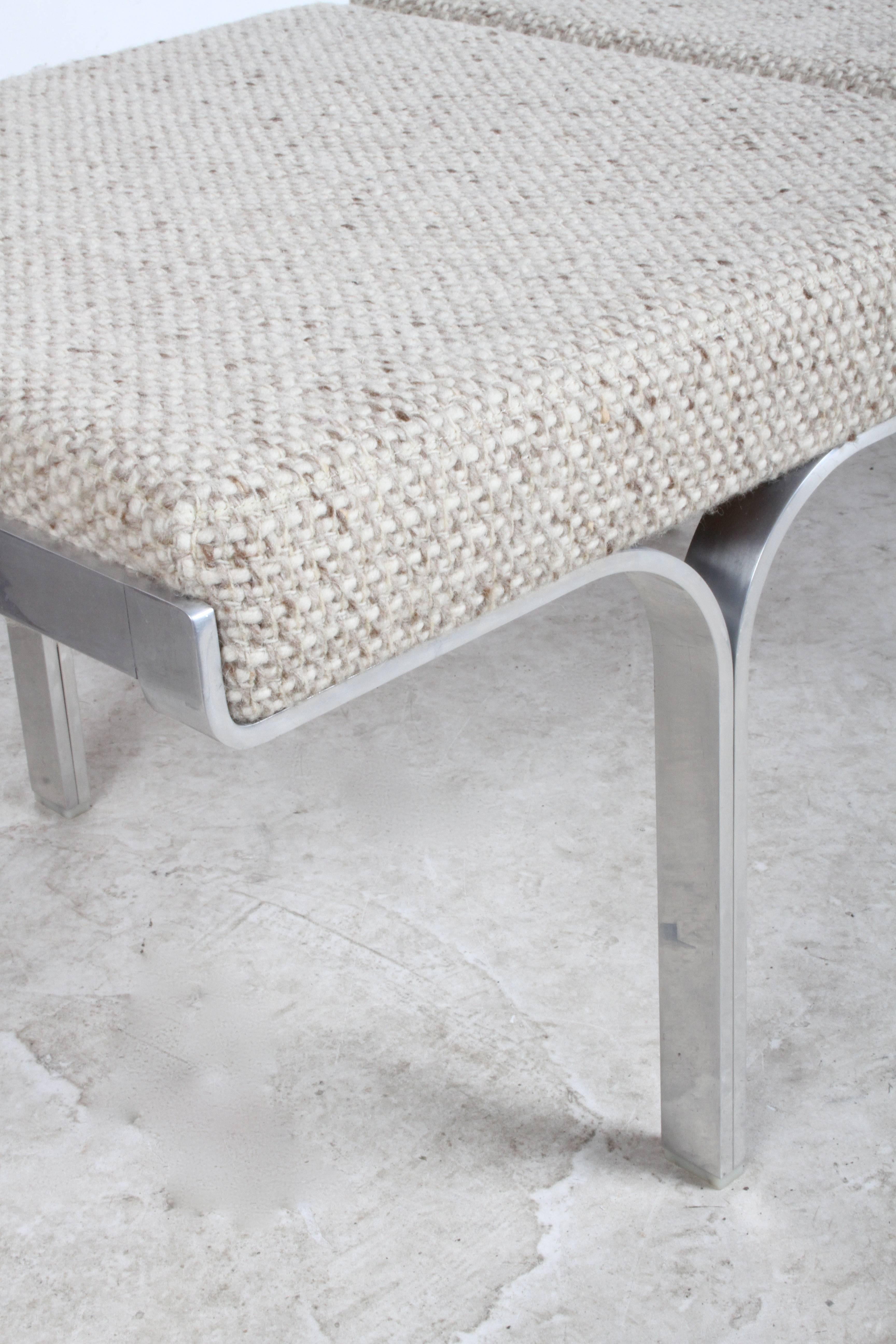 John Behringer Model 656 Link Triple Aluminum Bench, 1961, MoMA 1