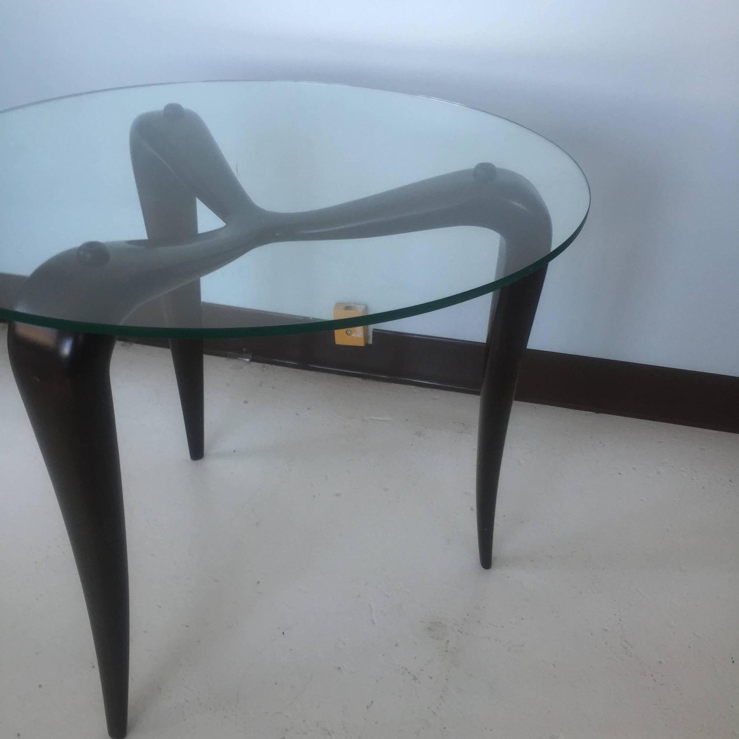 Midcentury Sculptural Italian Side Table For Sale at 1stdibs