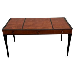 Rare 1940s Elegant Edward Wormley for Dunbar Partners Desk Leather Top & Drawers